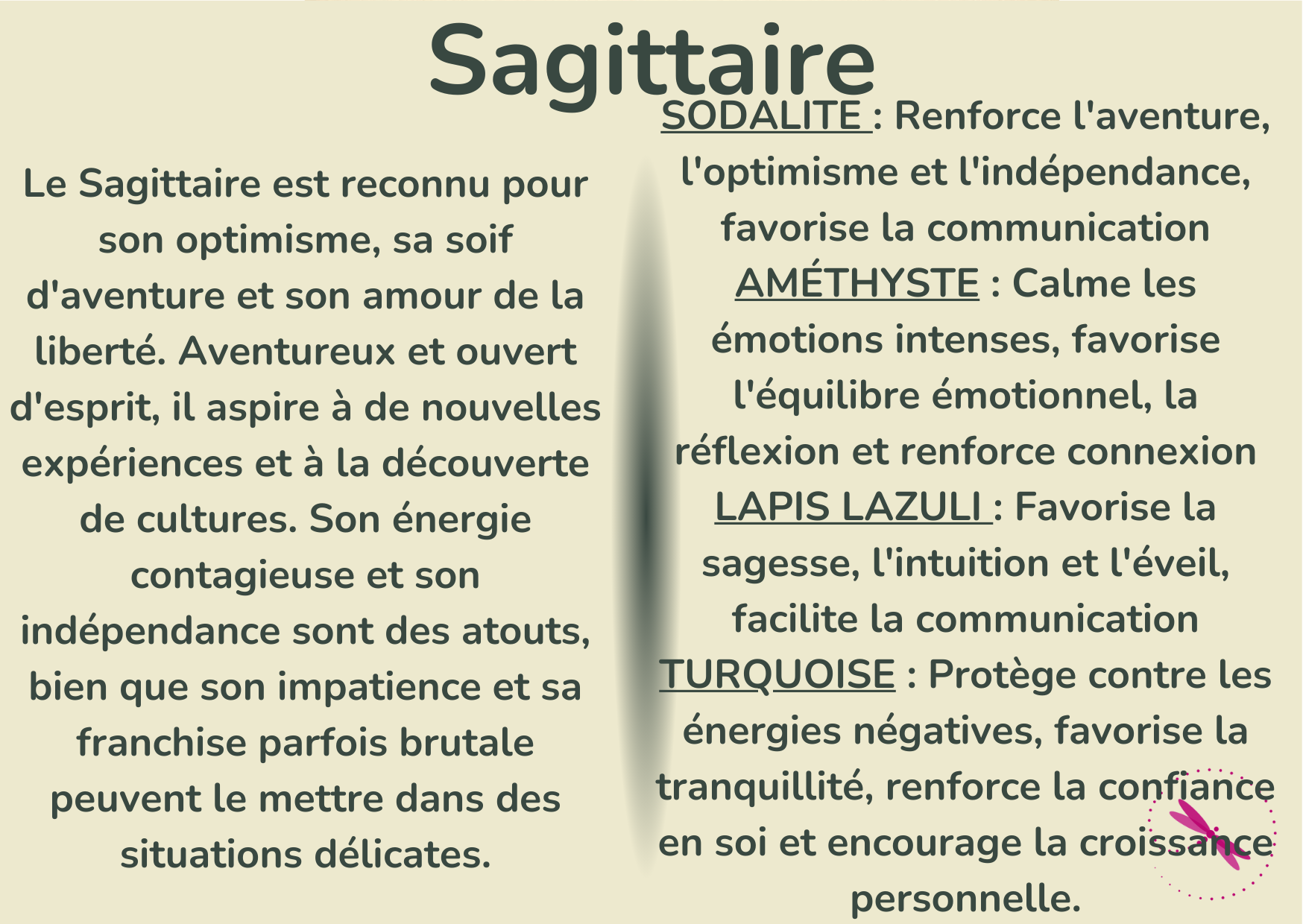 ASTROLOGIE  : Bracelet pour le SAGITTAIRE