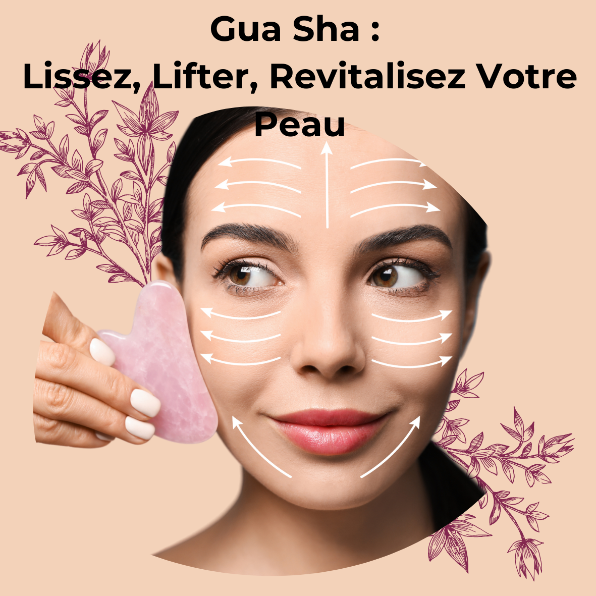 Gua-sha Forme coeur