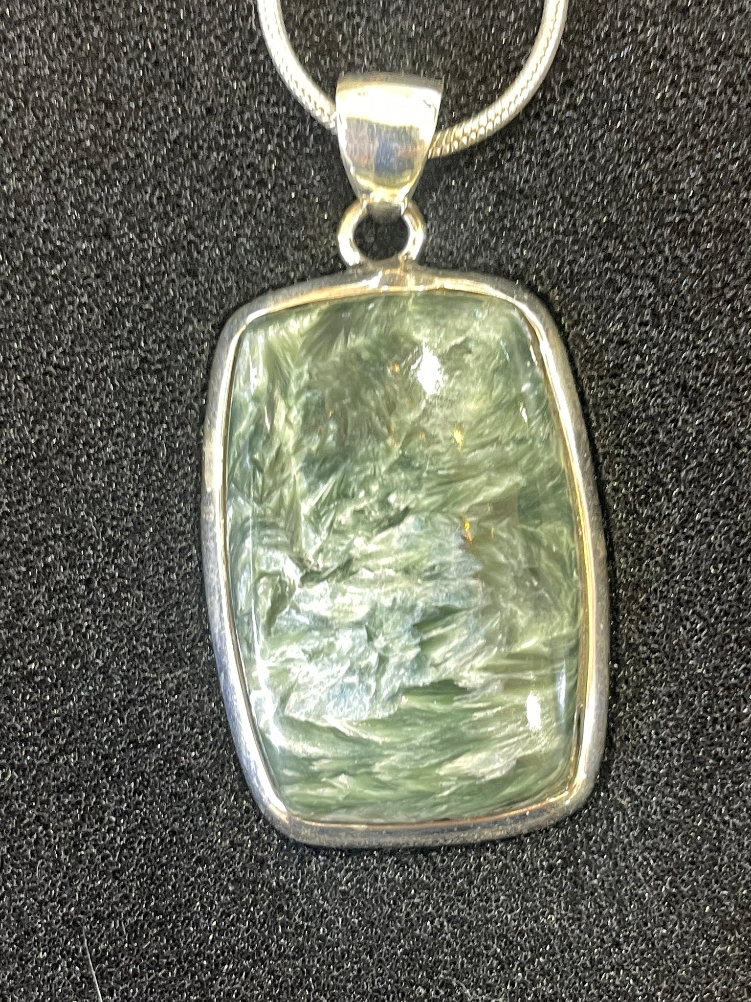 Collier en Argent 925 avec Séraphinite – Édition Limitée