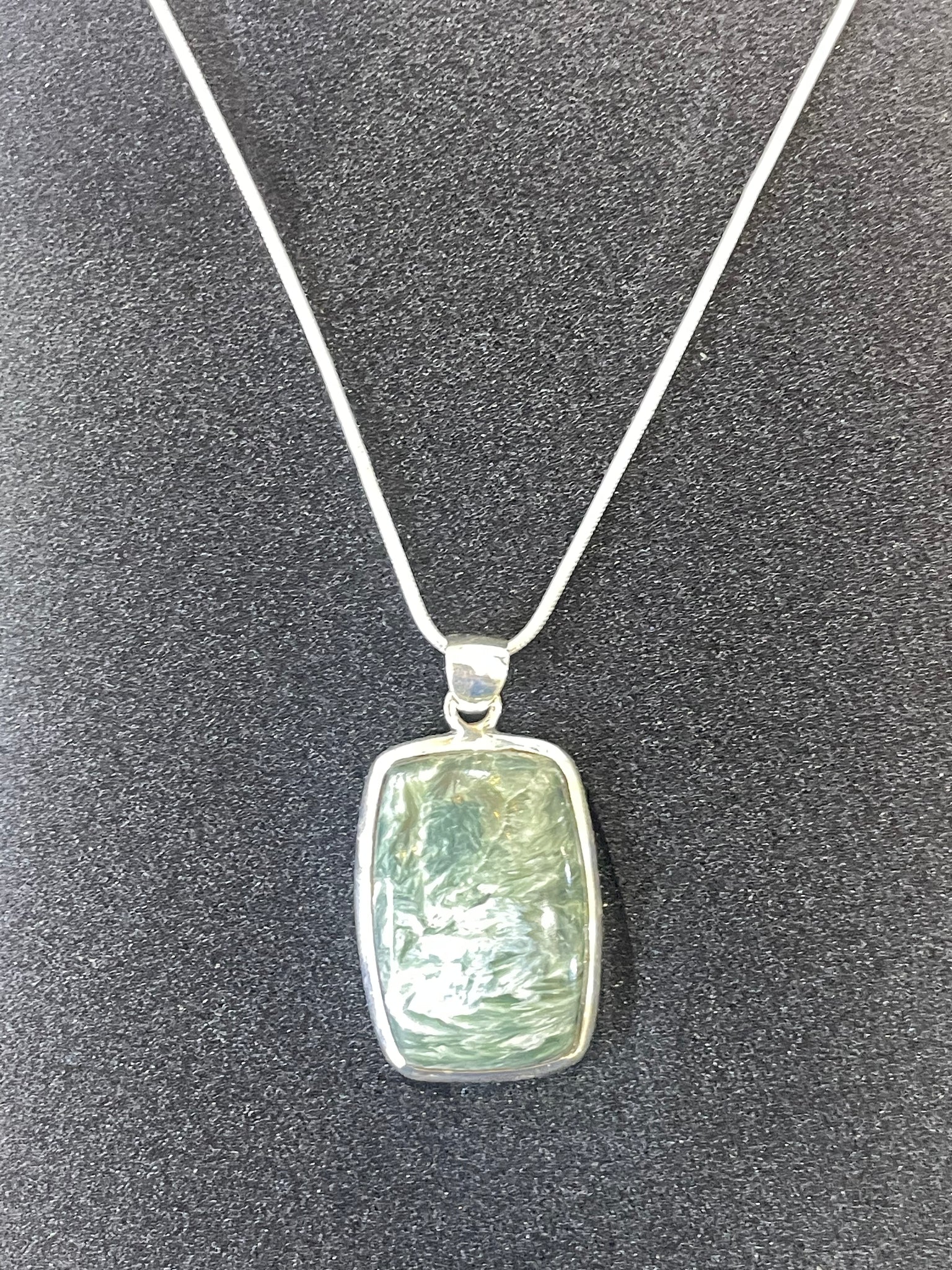 Collier en Argent 925 avec Séraphinite – Édition Limitée