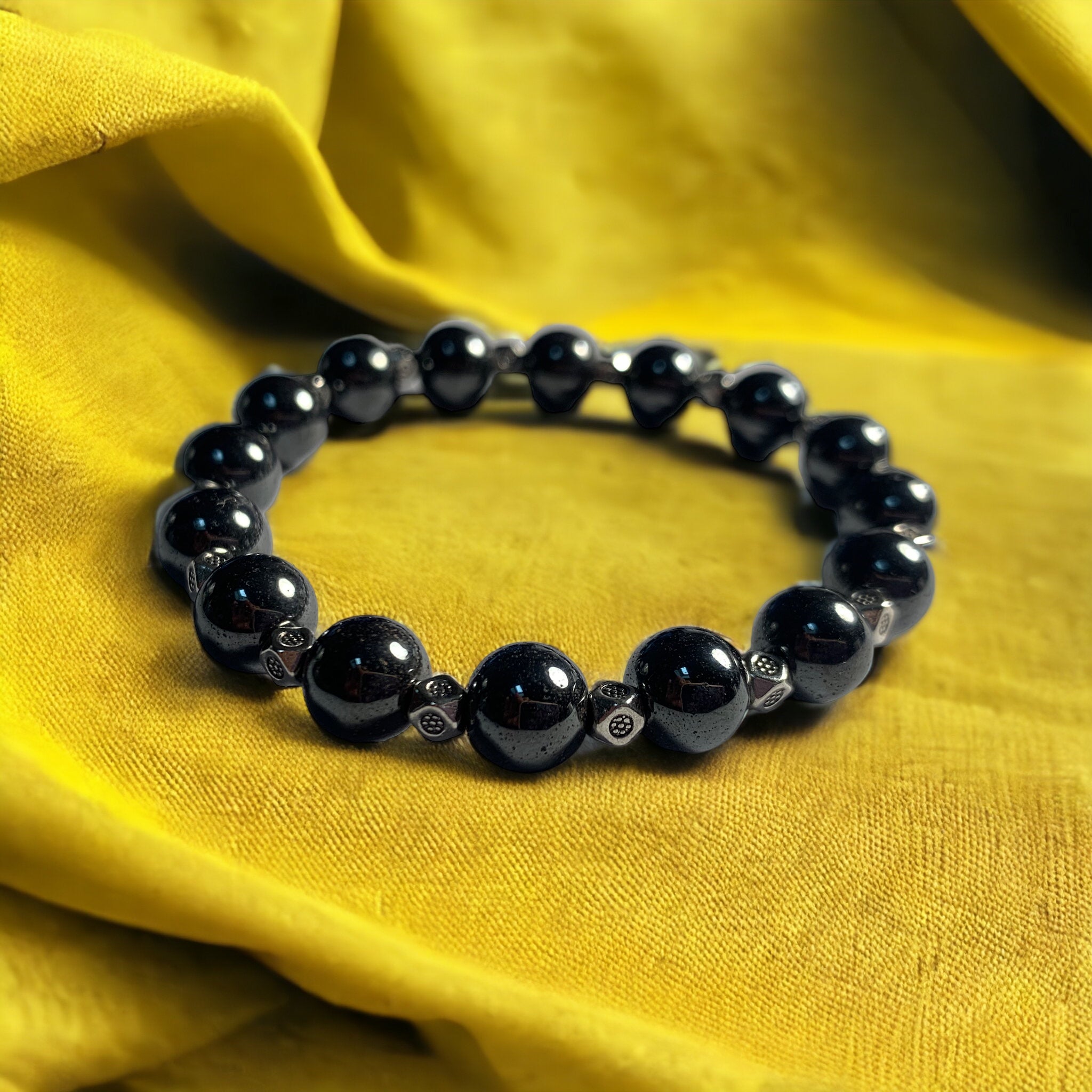 Bracelet Hématite "Argenté"
