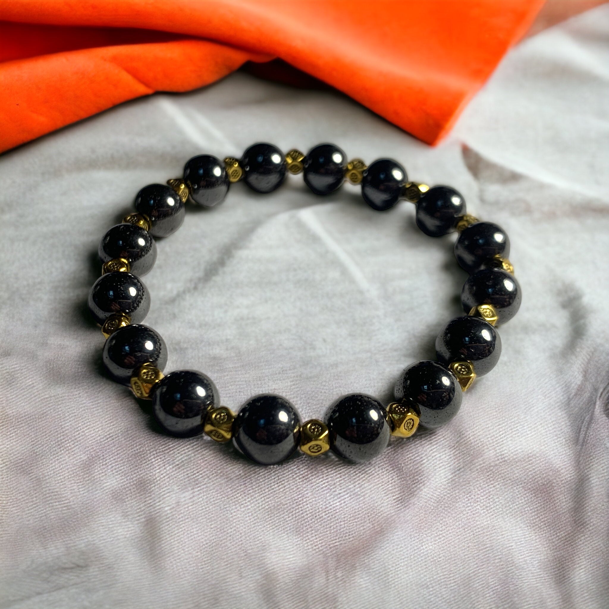Bracelet Hématite "Doré"
