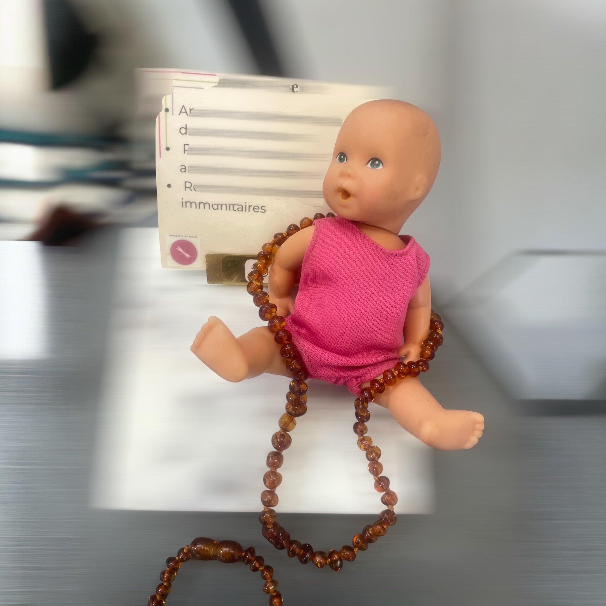 Collier d’ambre pour bébé – soulagement naturel des poussées dentaires