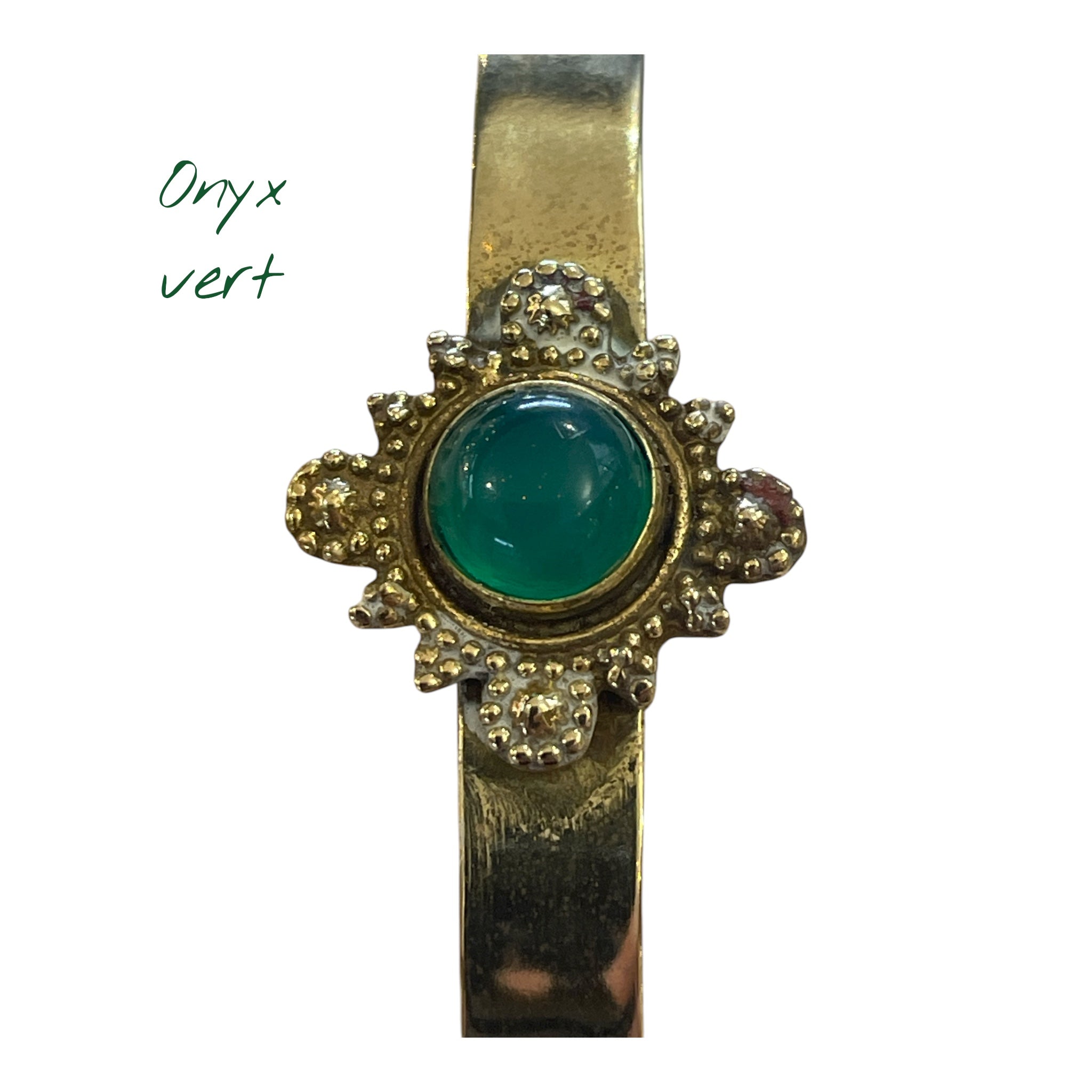 Bracelet en laiton : collection Élégance dorée