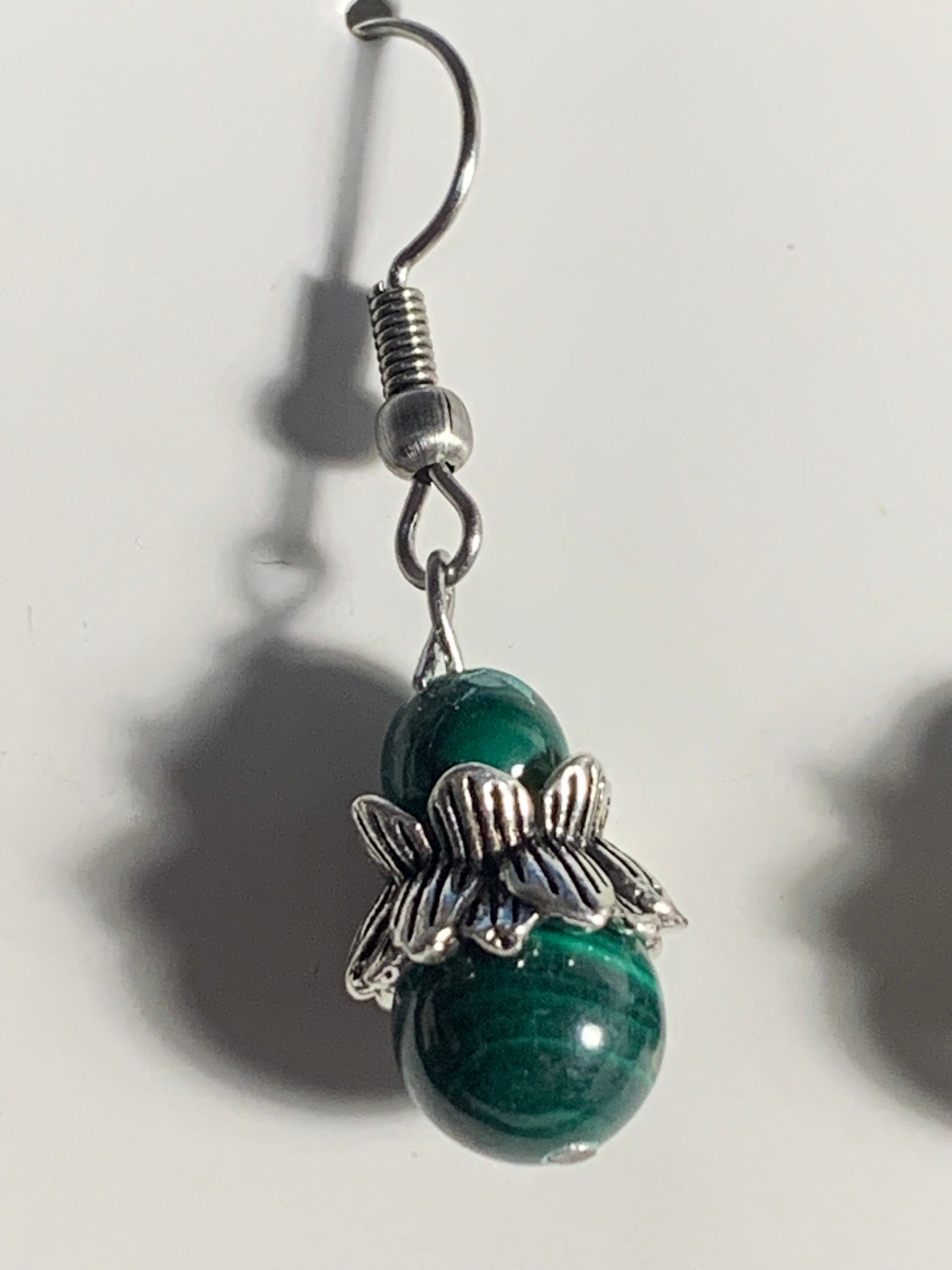 BOUCLES D'OREILLES MALACHITE