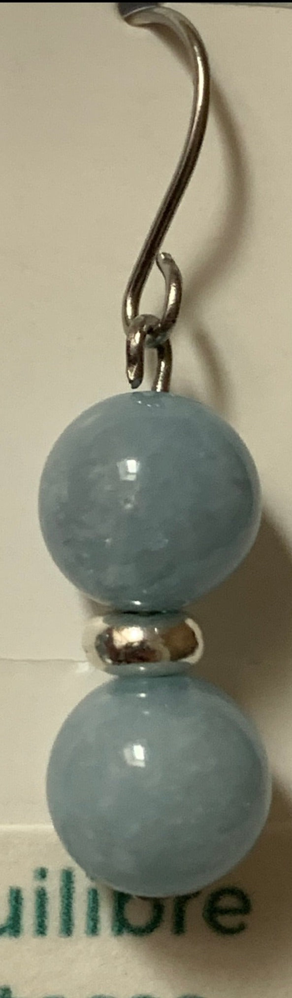 BOUCLES D'OREILLES en CALCEDOINE